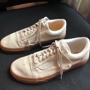 Vans Old Skool - Cream with Gum sole (W9.5 / M8)